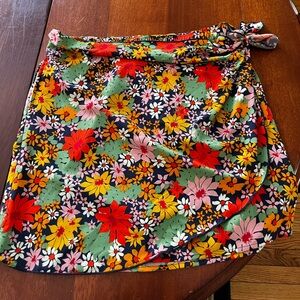 Toad&Co Colorful Floral Skirt
